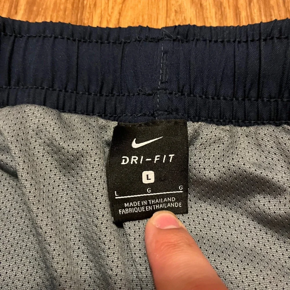 Nike‎ Form Dri-Fit Track Pants Men Large Navy Blue Training Athletic Mesh Lined